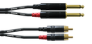 Cordial RCA - 6,3mm parikaapeli 1,5 m